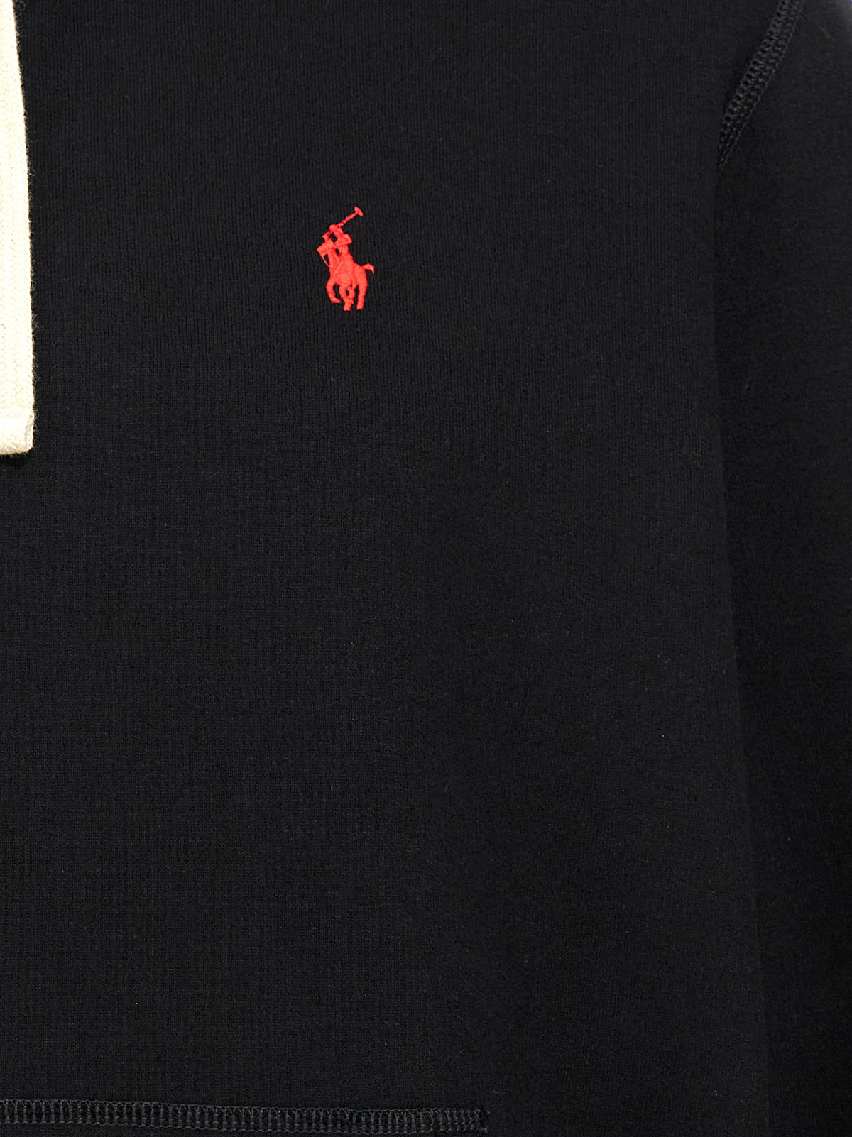 Sudadera De Algodón Negro Clásica Polo Ralph Lauren