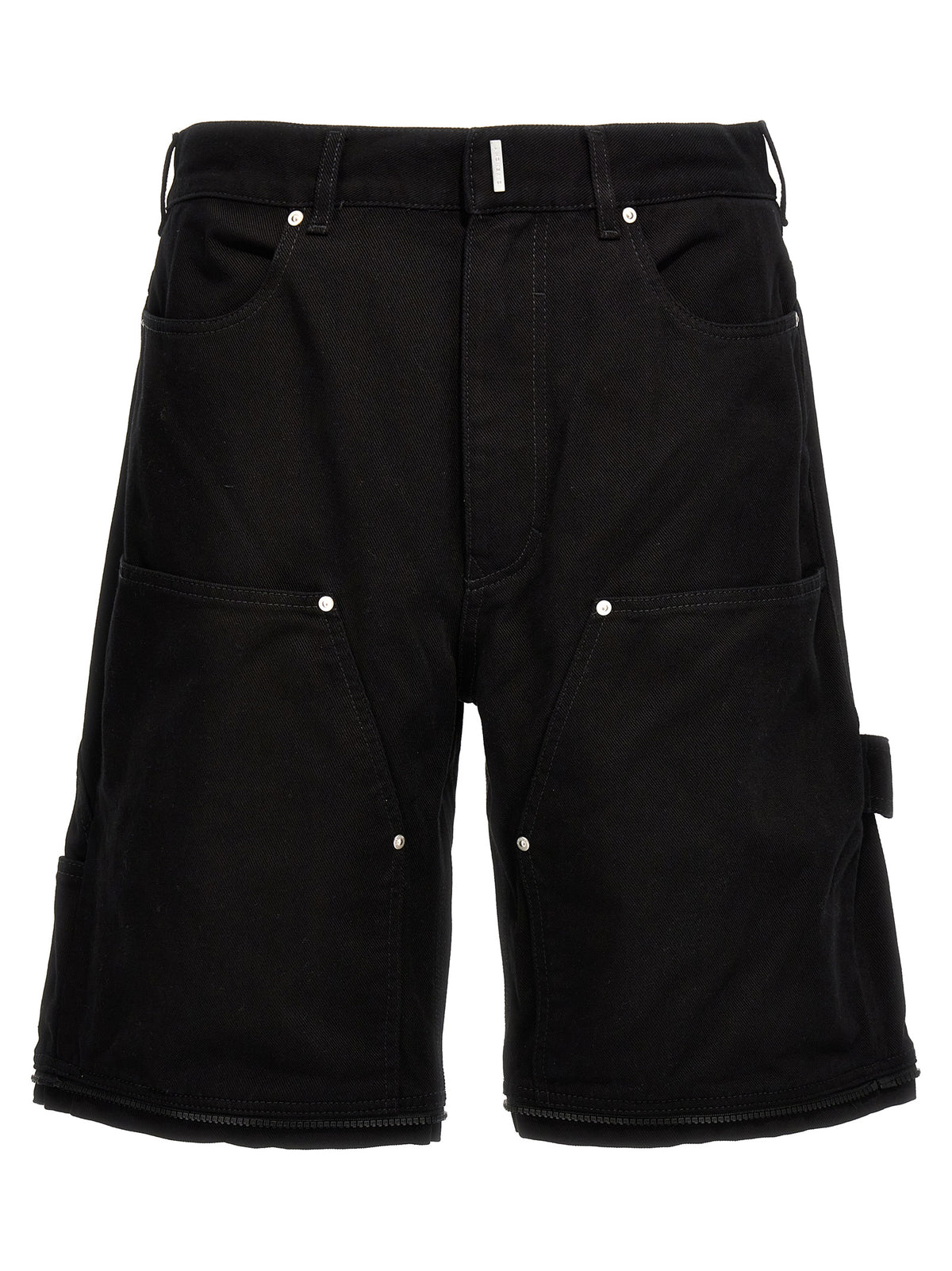 Pantalones Vaqueros Givenchy Negro De Algodón Modelo Zip Off Carpenter