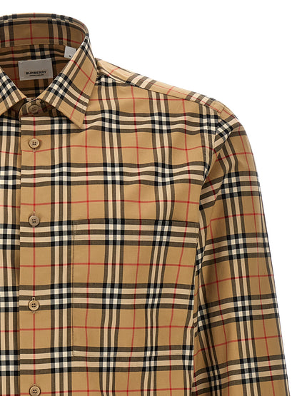 Blusa de algodón beige de Burberry