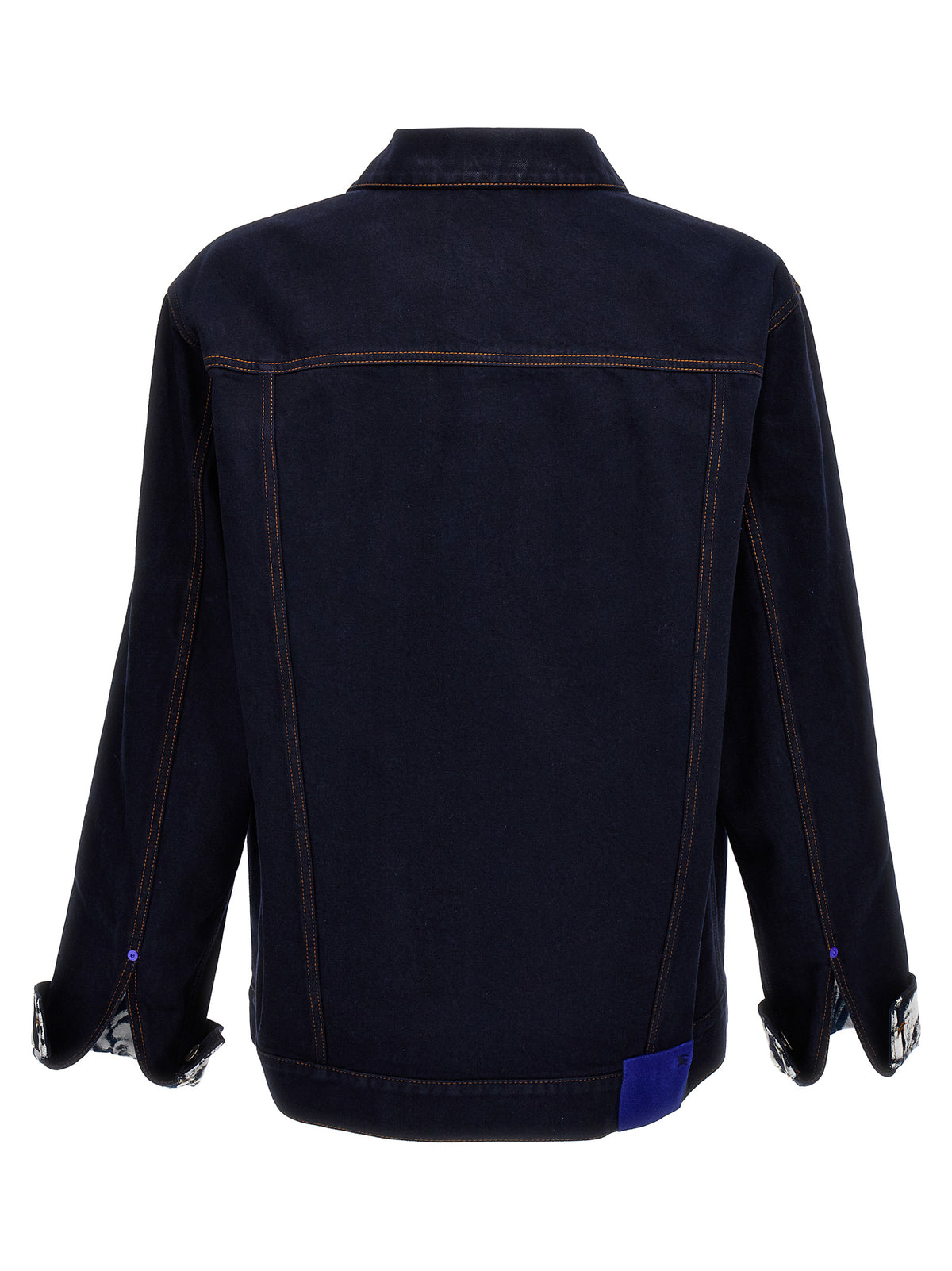Burberry Chaqueta Vaquera De Algodón Azul Con Botones