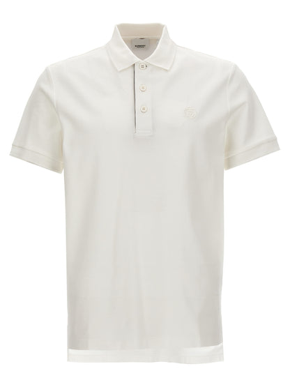 Polo Burberrry en Coton Blanc Respirant