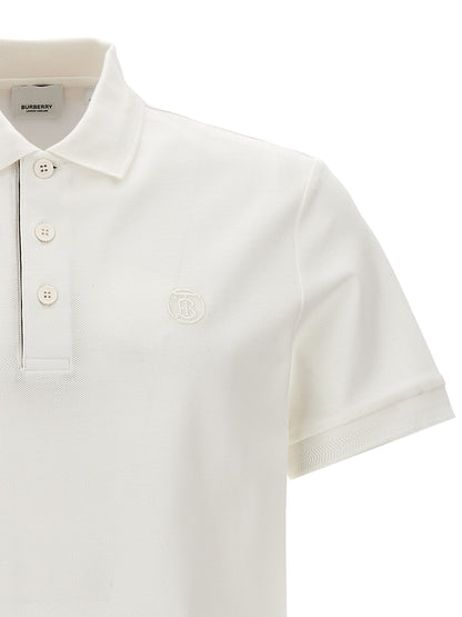 Polo Burberrry en Coton Blanc Respirant