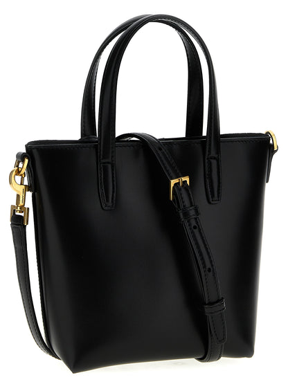 Bolso tote Saint Laurent de piel de becerro negra