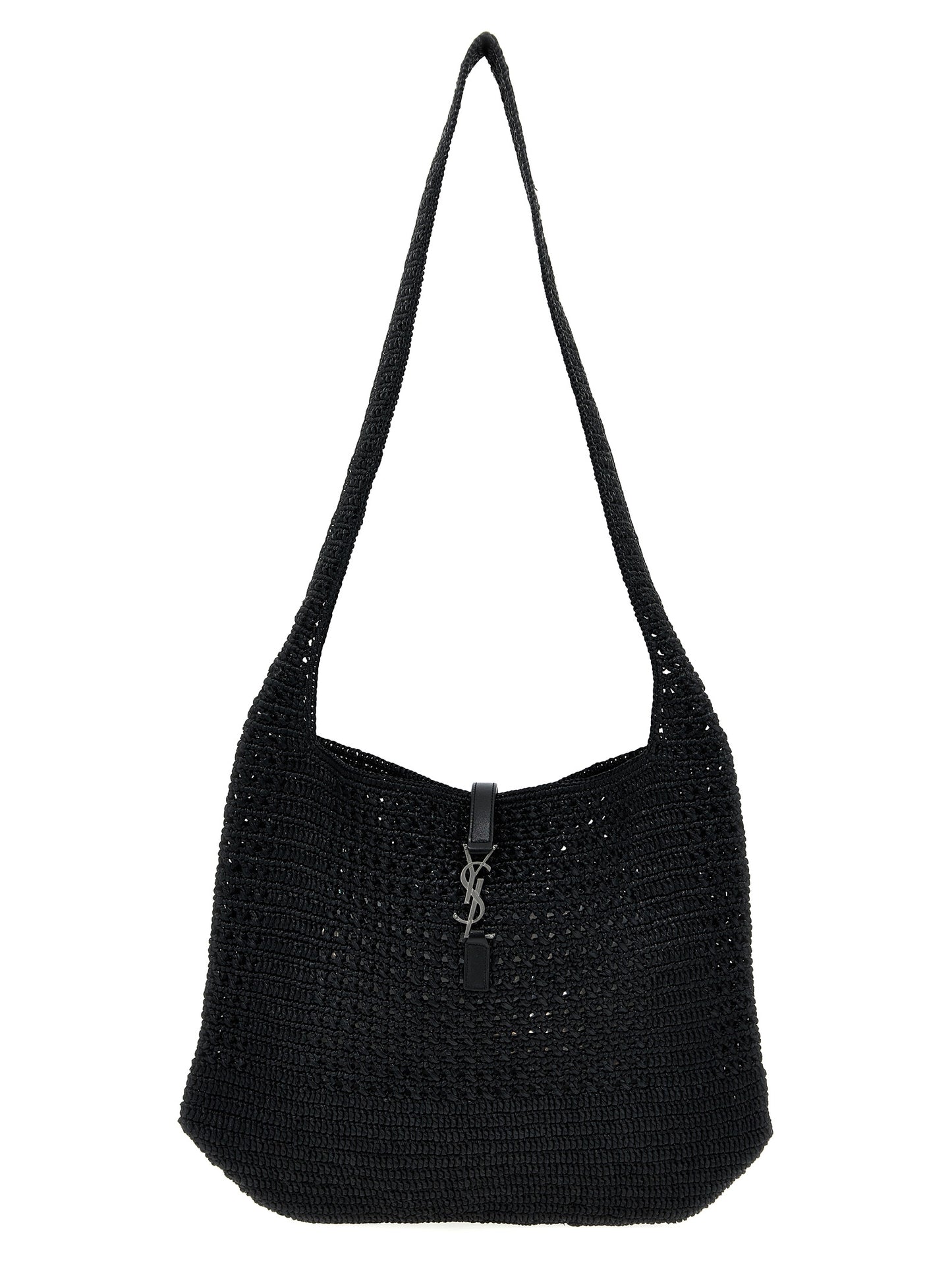 Bolso tote Saint Laurent de rafia negra