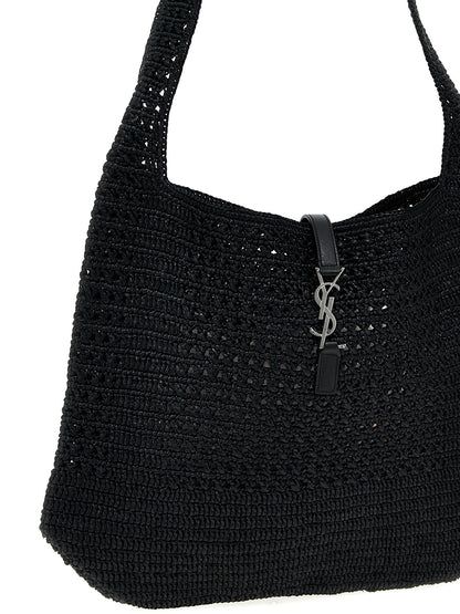 Bolso tote Saint Laurent de rafia negra
