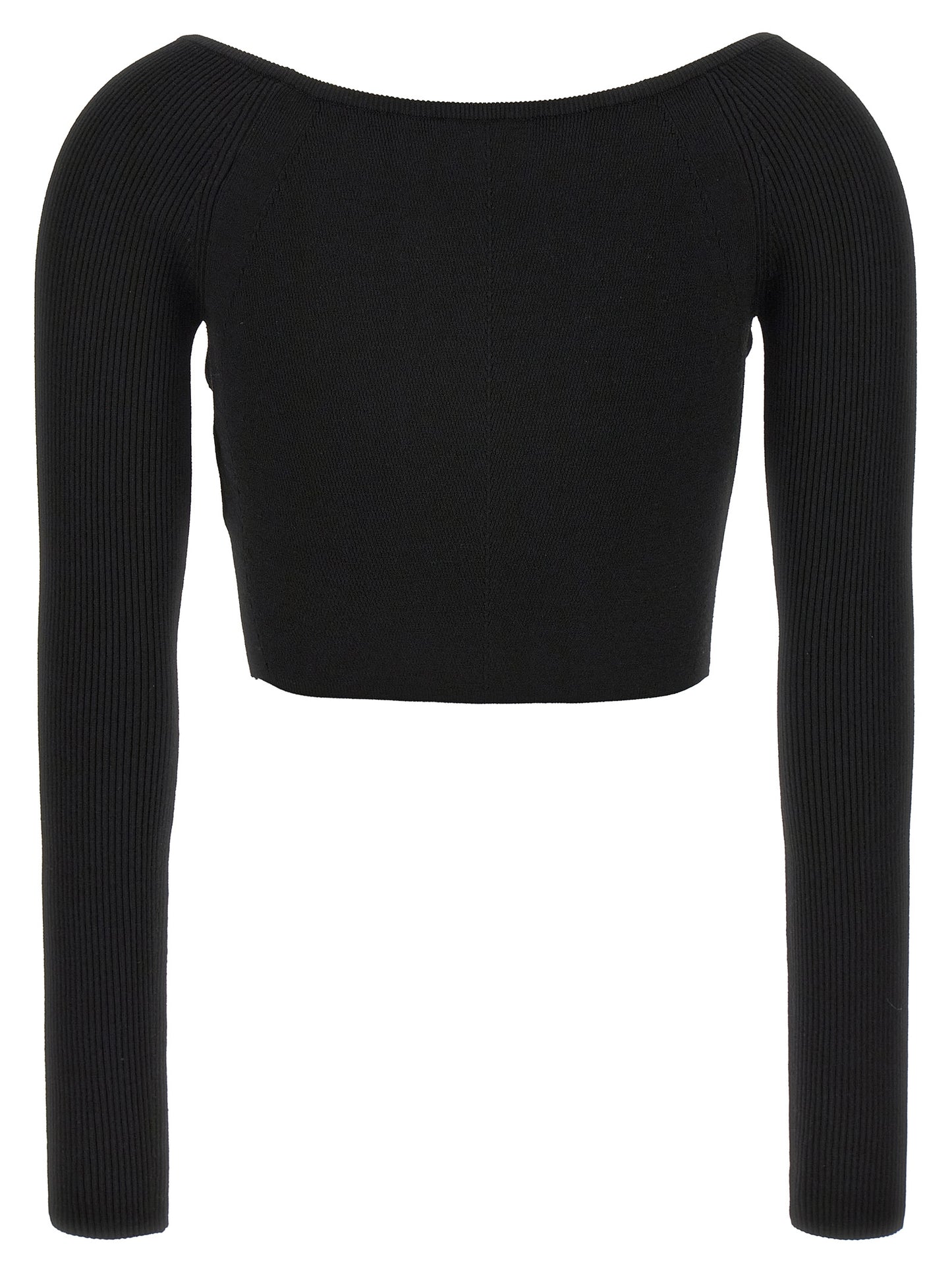 Diesel Cardigan De Punto Entallado En Viscosa Negra