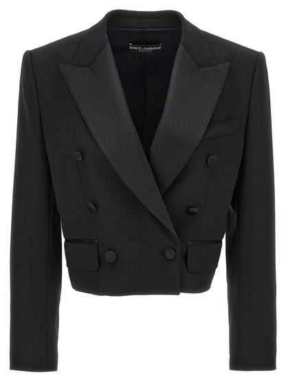 Blazer Dolce & Gabbana de lana virgen negra