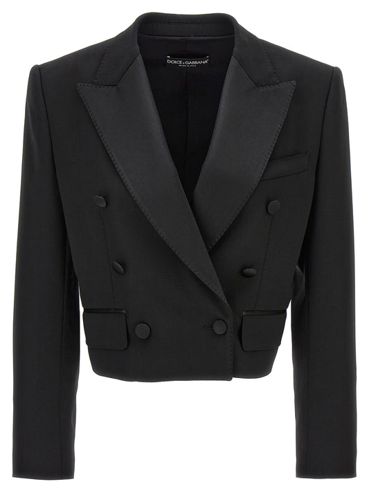 Blazer Dolce & Gabbana de lana virgen negra
