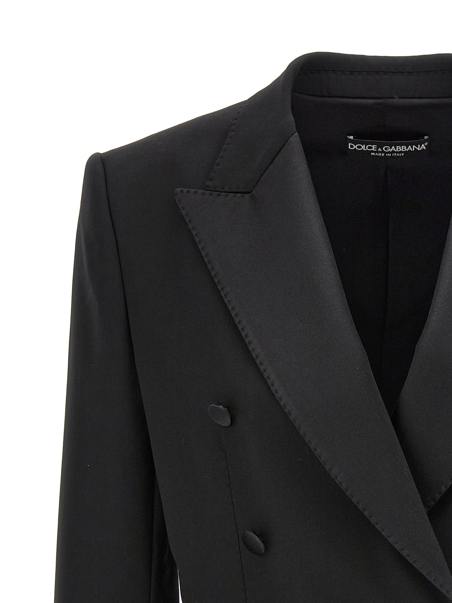Blazer Dolce & Gabbana de lana virgen negra