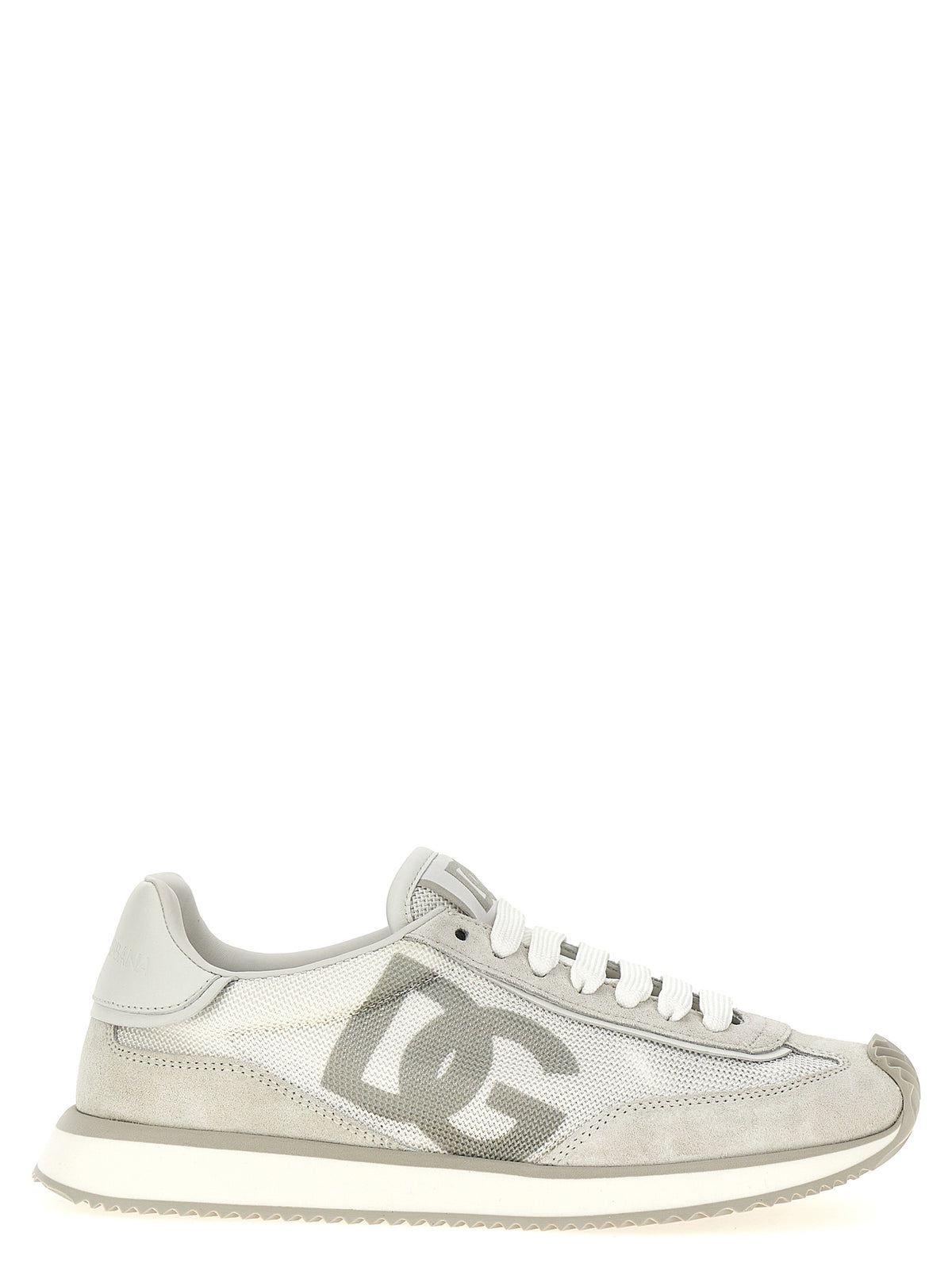 Baskets de sport athlétiques en cuir blanc Dolce & Gabbana