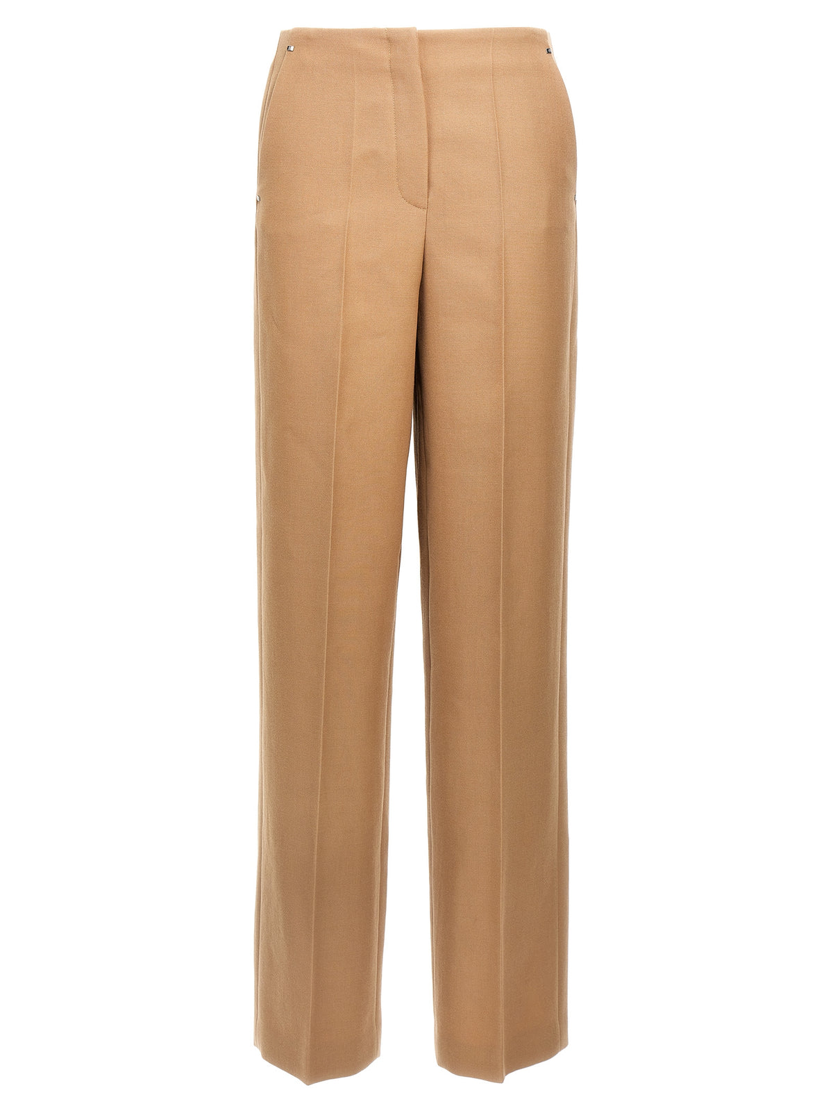 Women's Fendi Beige Wool Dress Pants