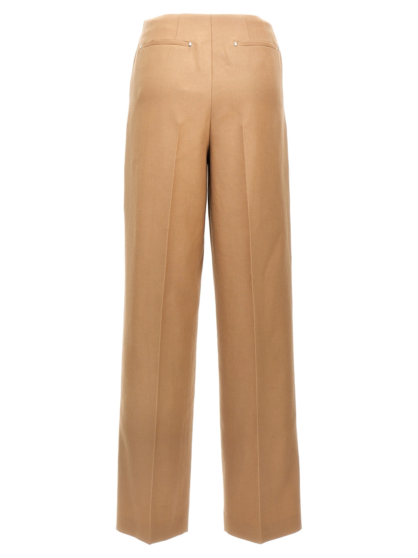 Women's Fendi Beige Wool Dress Pants