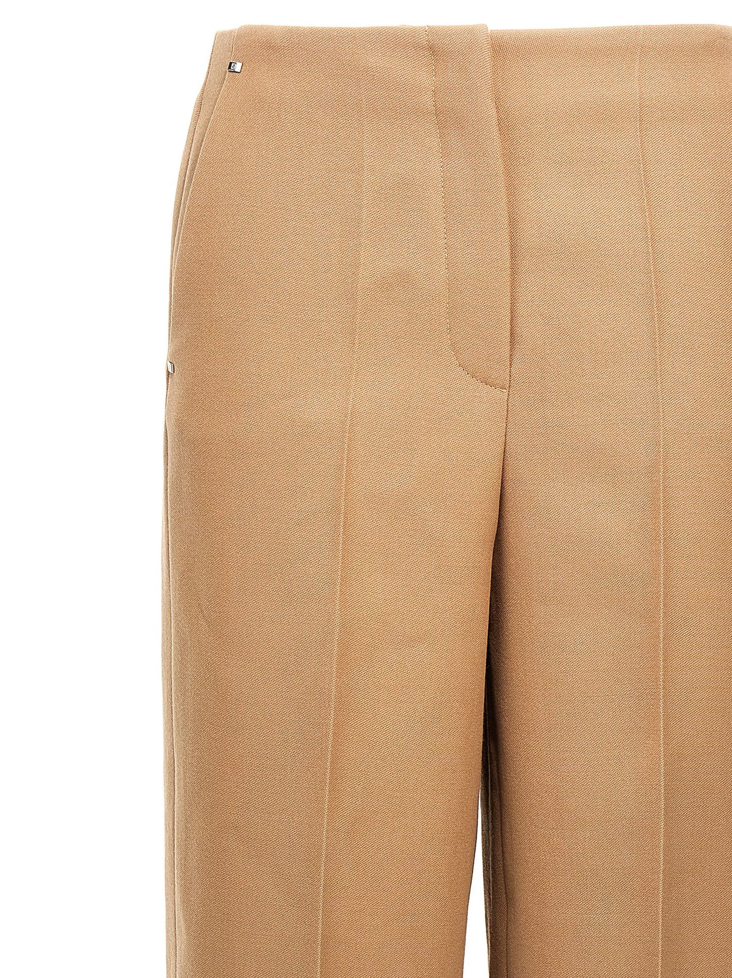 Women's Fendi Beige Wool Dress Pants