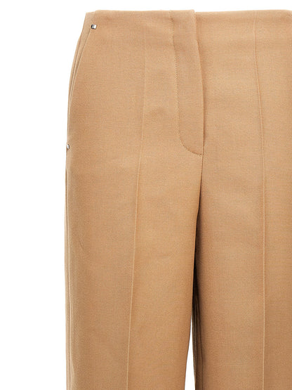 Women's Fendi Beige Wool Dress Pants