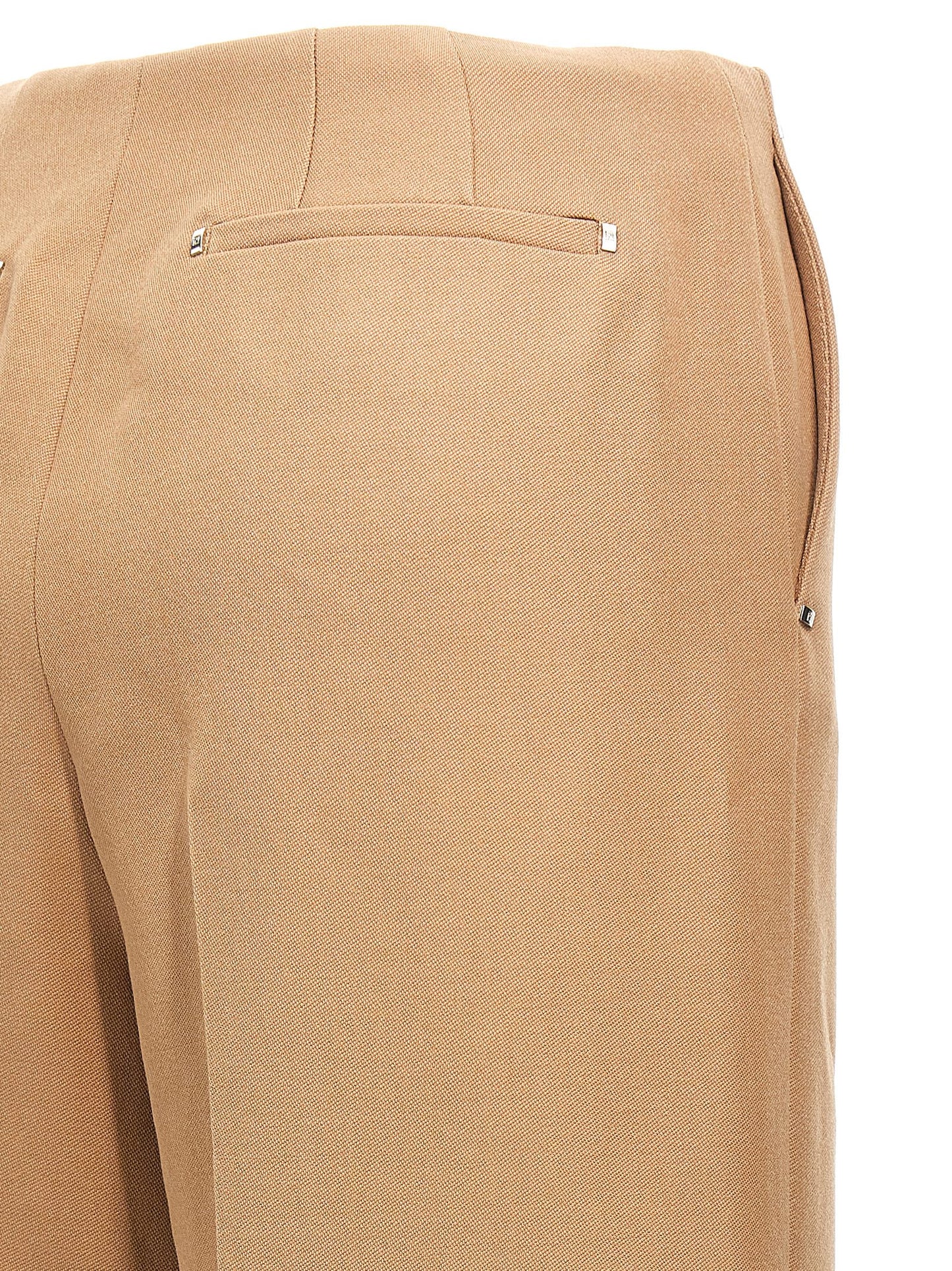 Women's Fendi Beige Wool Dress Pants