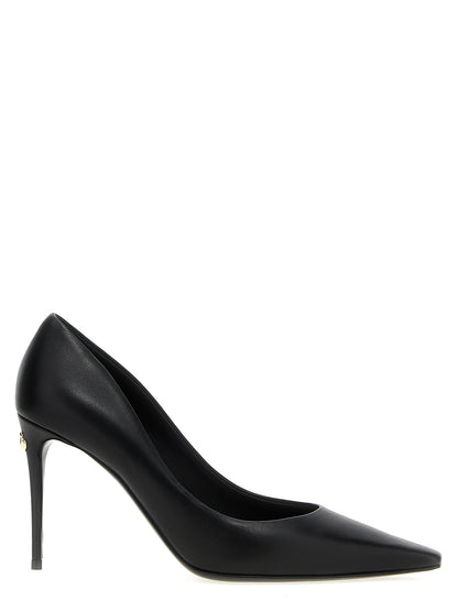 Escarpins noirs en cuir d'agneau modèle Mun Dolce & Gabbana