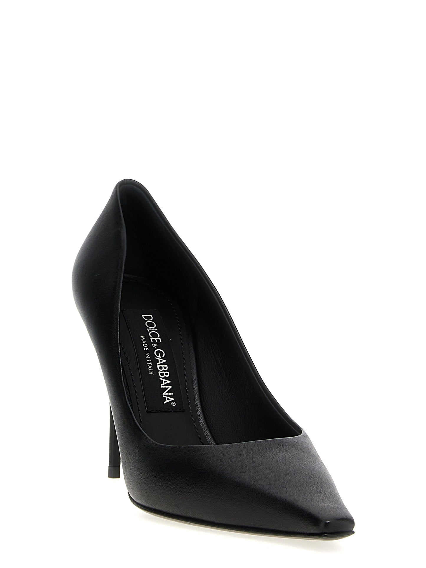 Escarpins noirs en cuir d'agneau modèle Mun Dolce & Gabbana