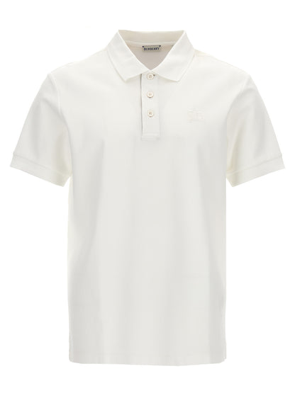 Camisa Polo Burberry De Algodón Blanco Clásico Básico