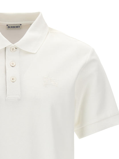 Camisa Polo Burberry De Algodón Blanco Clásico Básico
