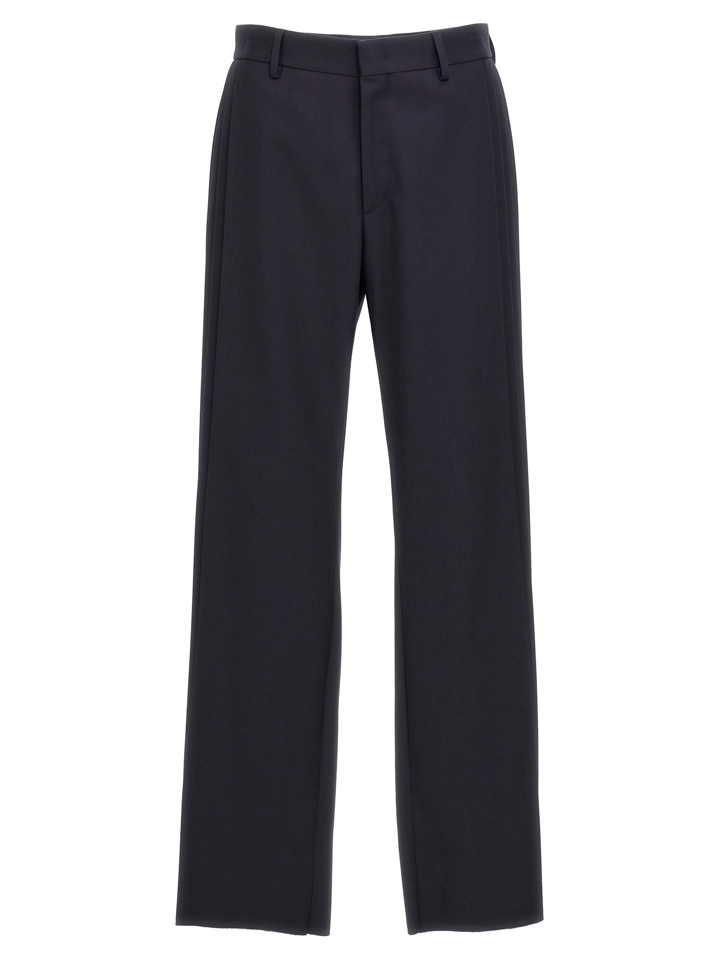 Fendi Casual Blue Polyester Trousers