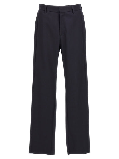 Fendi Casual Blue Polyester Trousers