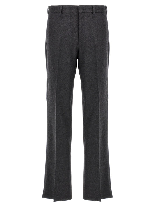 Pantalones casuales Fendi de cachemira gris