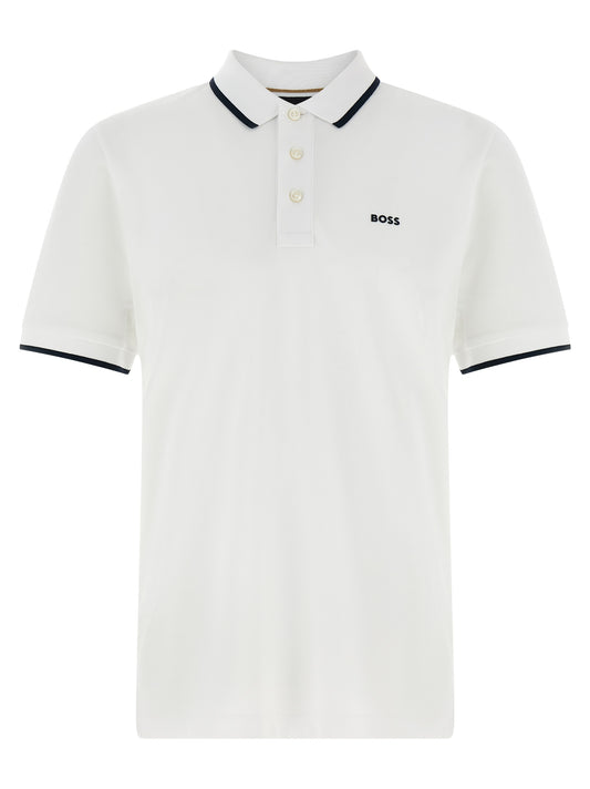 Camisa Polo De Algodón Blanco Confort Diario Hugo Boss