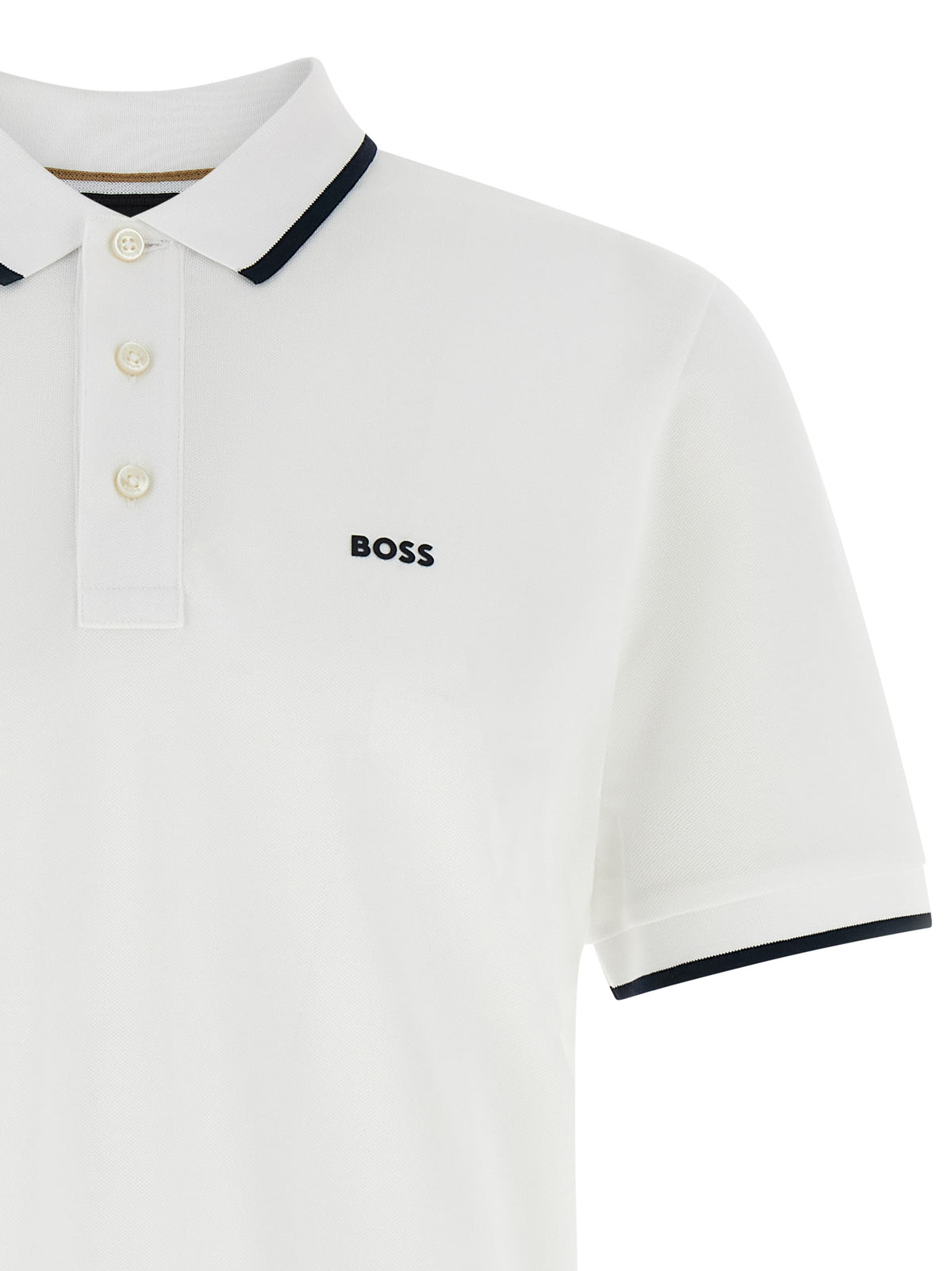 Polo en coton blanc pour un confort quotidien Hugo Boss