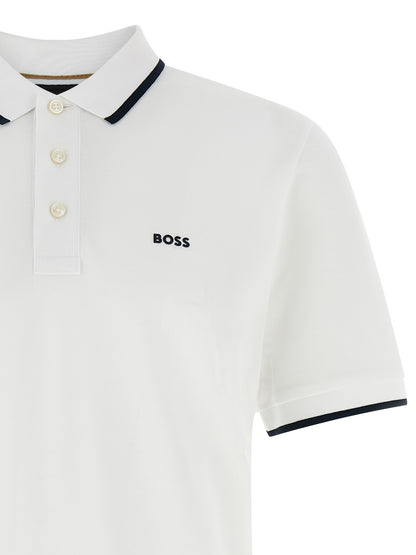 Polo en coton blanc pour un confort quotidien Hugo Boss