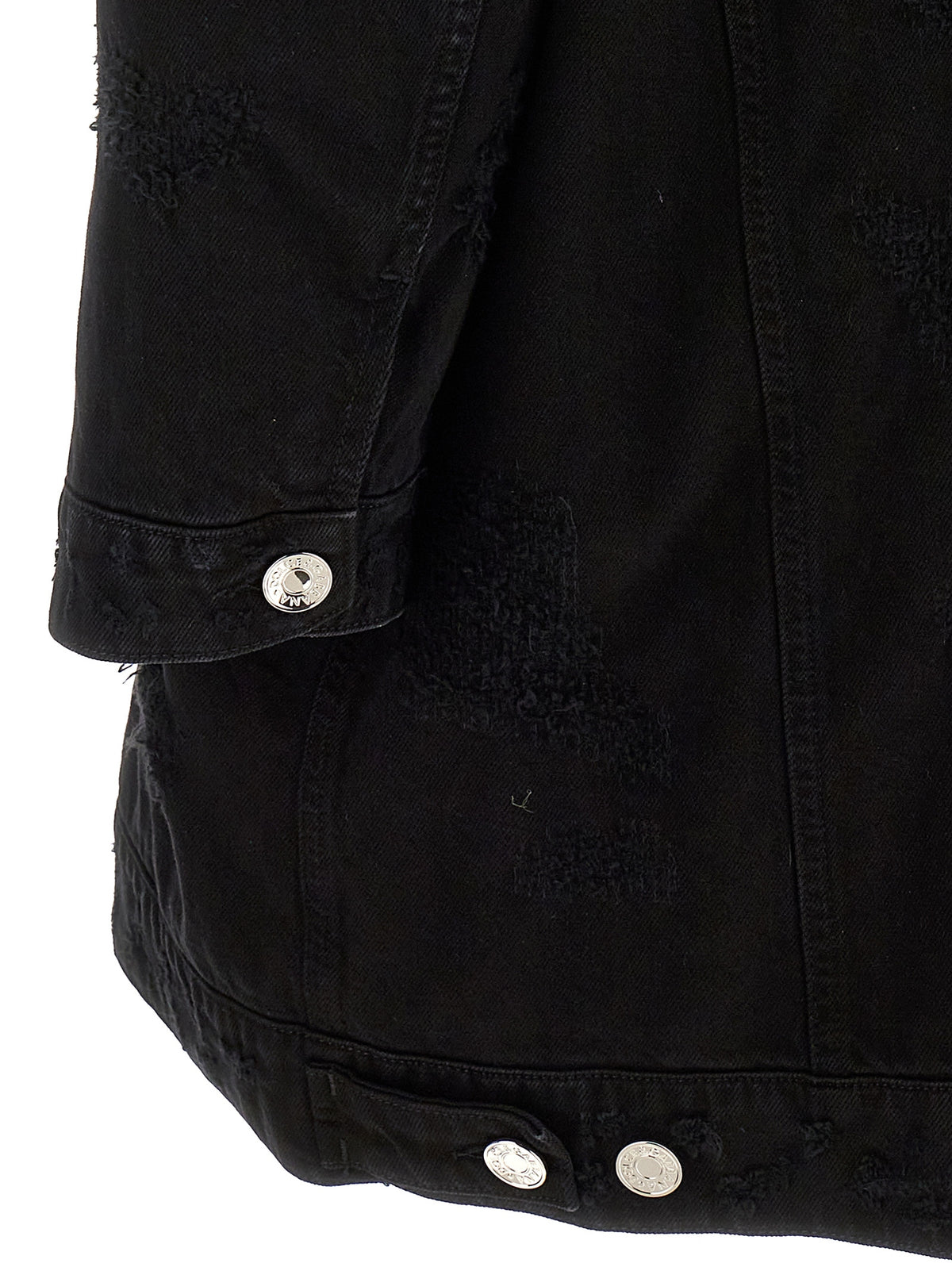 Dolce & Gabbana Black Denim Jacket with Cotton Fabric