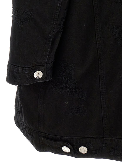 Dolce & Gabbana Black Denim Jacket with Cotton Fabric