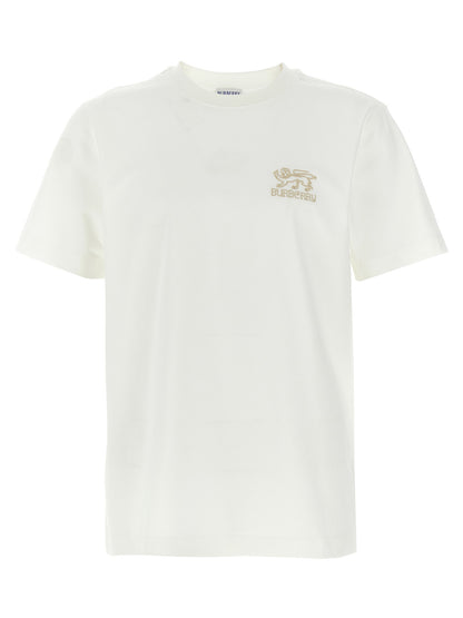 Camiseta Burberry SP25 de Algodón Orgánico Blanca Mangas Cortas