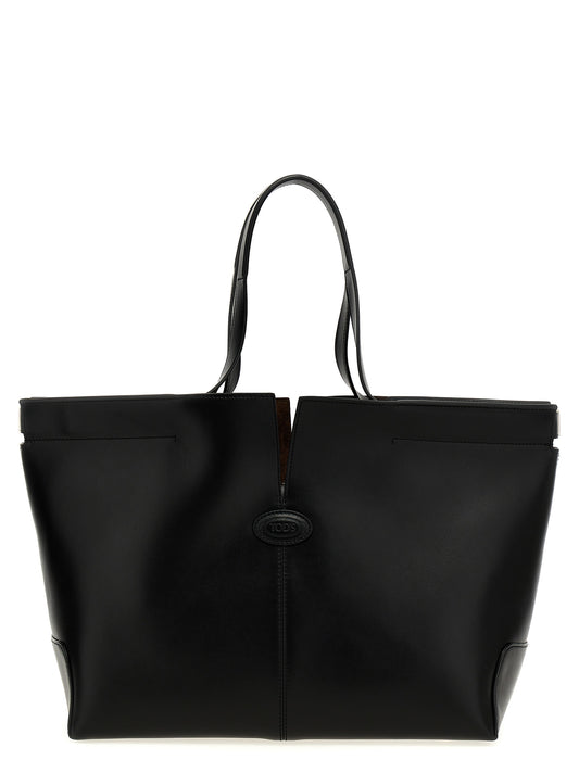 Bolso tote Tod's de piel de becerro negra