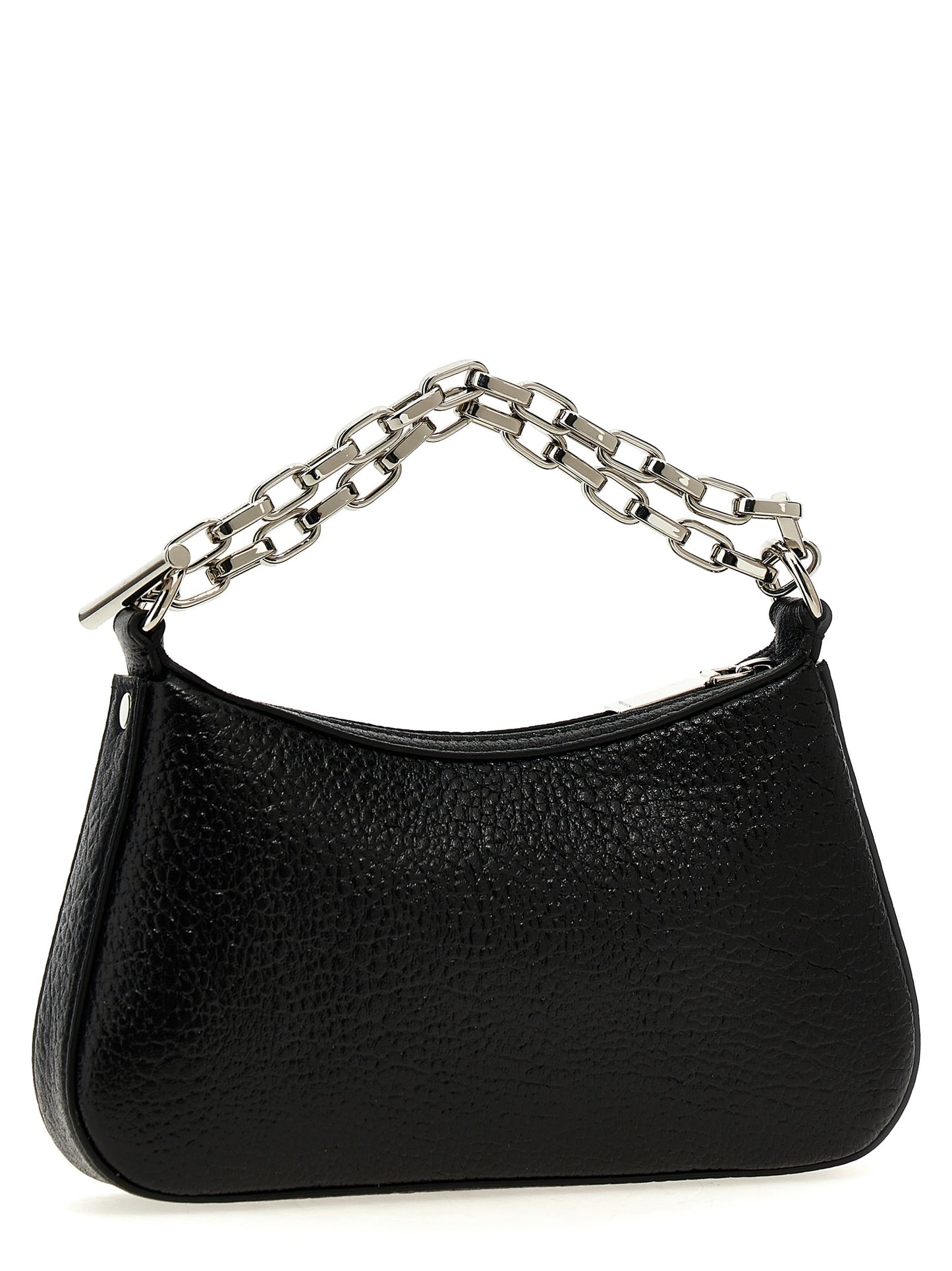 Alexander McQueen Sac Fourre-tout Noir Cuir d'Agneau T-Bar Mini