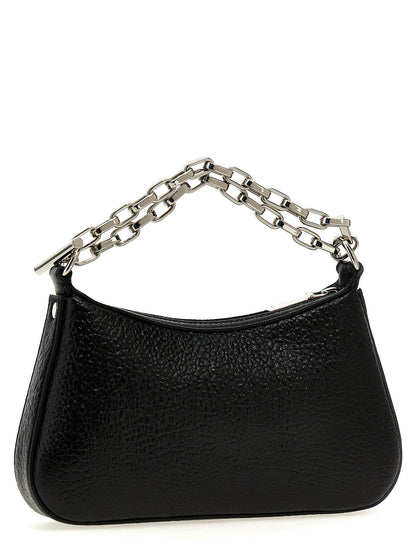 Alexander McQueen Sac Fourre-tout Noir Cuir d'Agneau T-Bar Mini