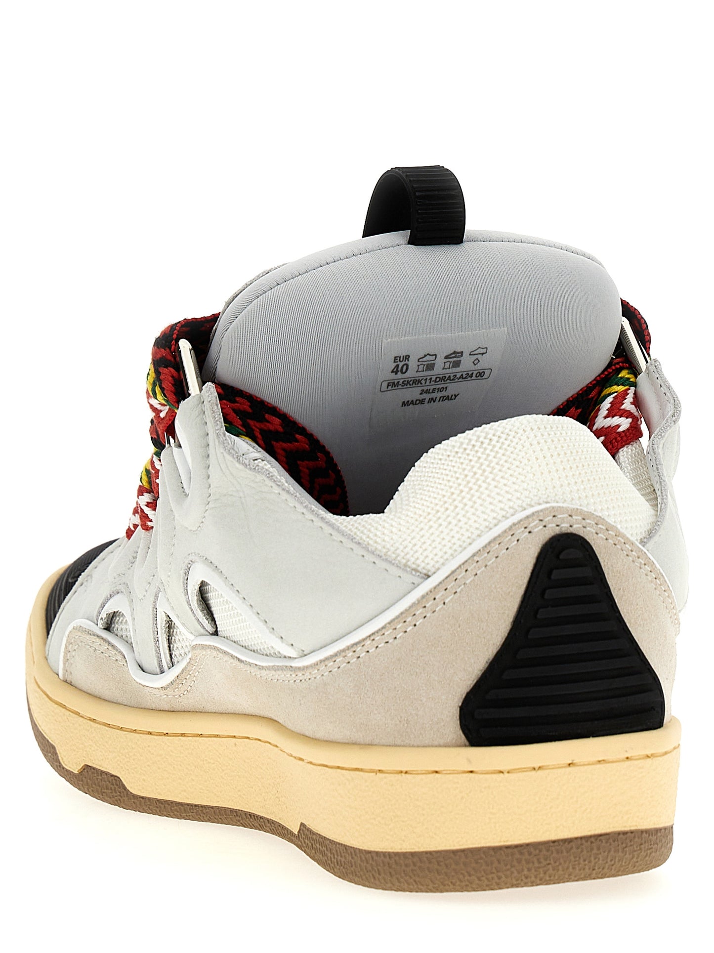 Zapatillas gruesas Lanvin de piel de becerro gris