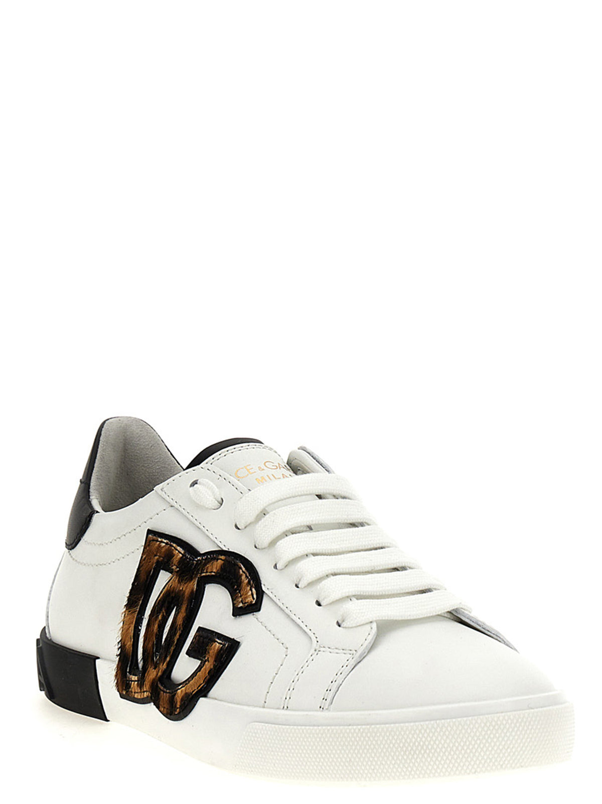 Dolce & Gabbana Portofino Calfskin Multicolor Low-Top Sneakers