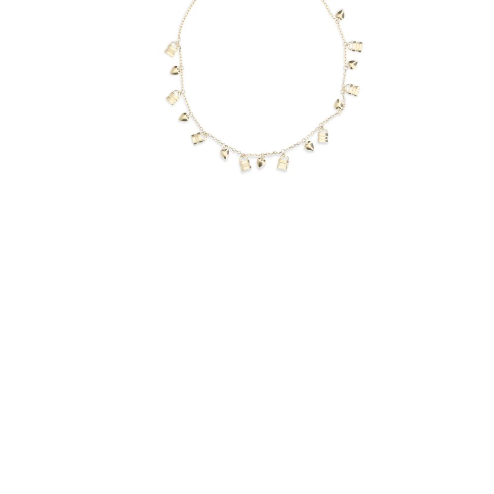 Collar de latón dorado Chloé