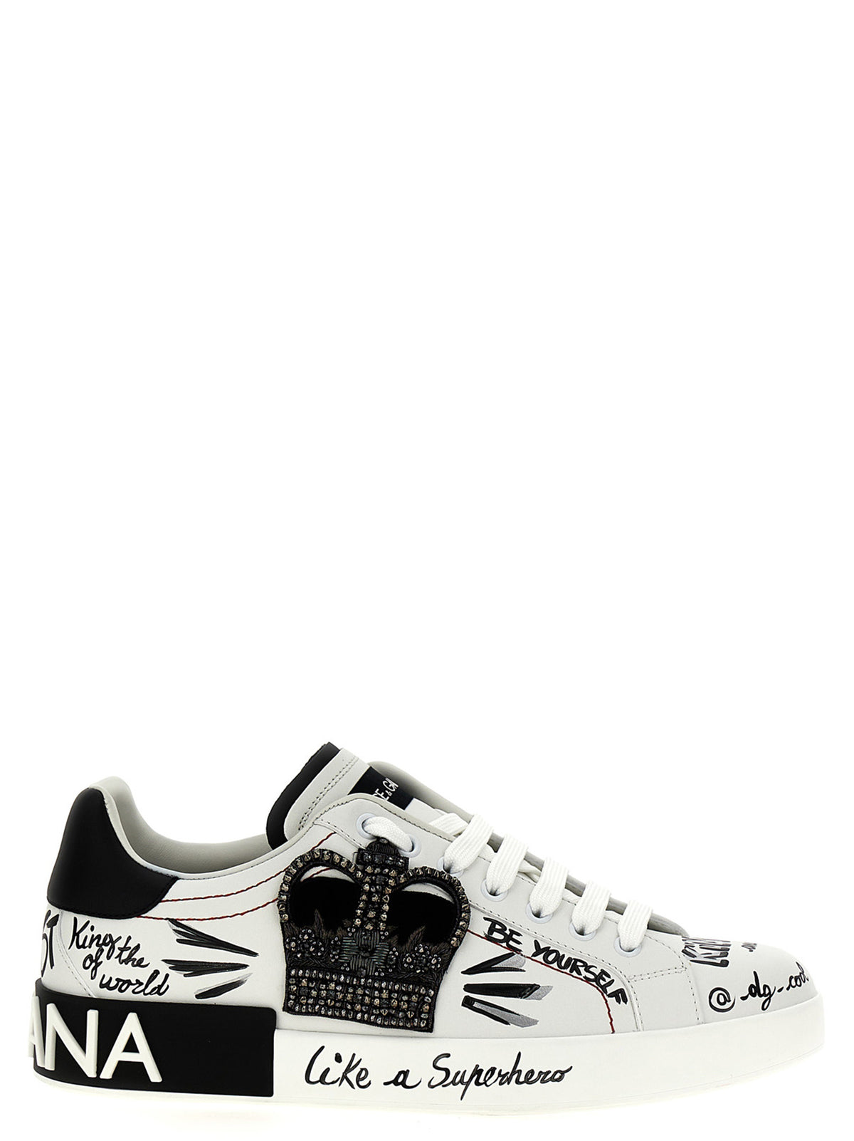 Baskets Dolce & Gabbana en veau bicolore Portofino