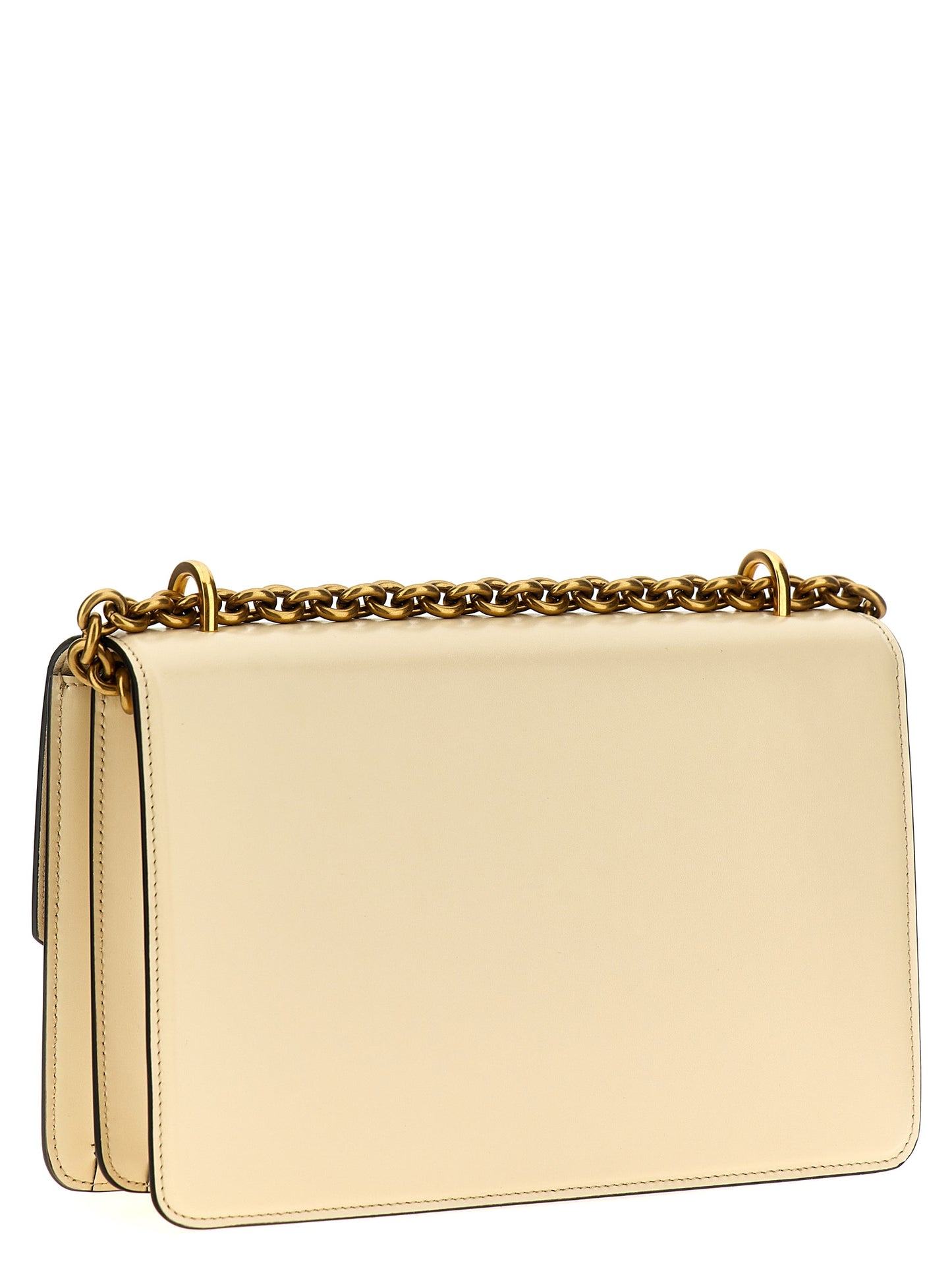 Bolso de hombro Valentino Garavani de piel de becerro blanca