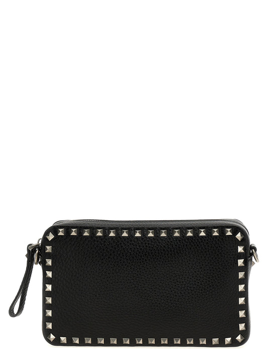 Valentino Garavani Bolso Bandolera Piel de Becerro Negro
