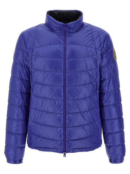 Moncler Chaqueta Largo Completo En Poliamida Azul Galeso
