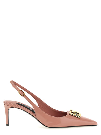 Sandalias De Tacón Medio De Piel Multicolor Dolce & Gabbana