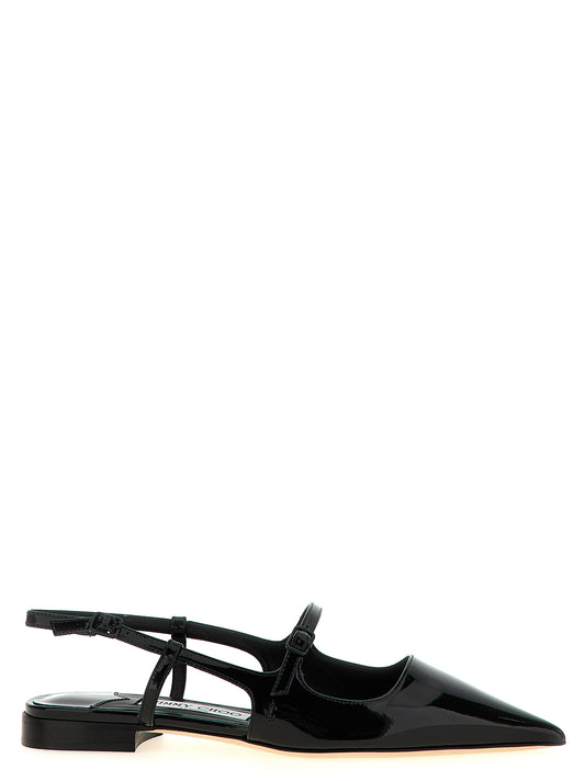 Bailarinas Jimmy Choo de piel de becerro negra