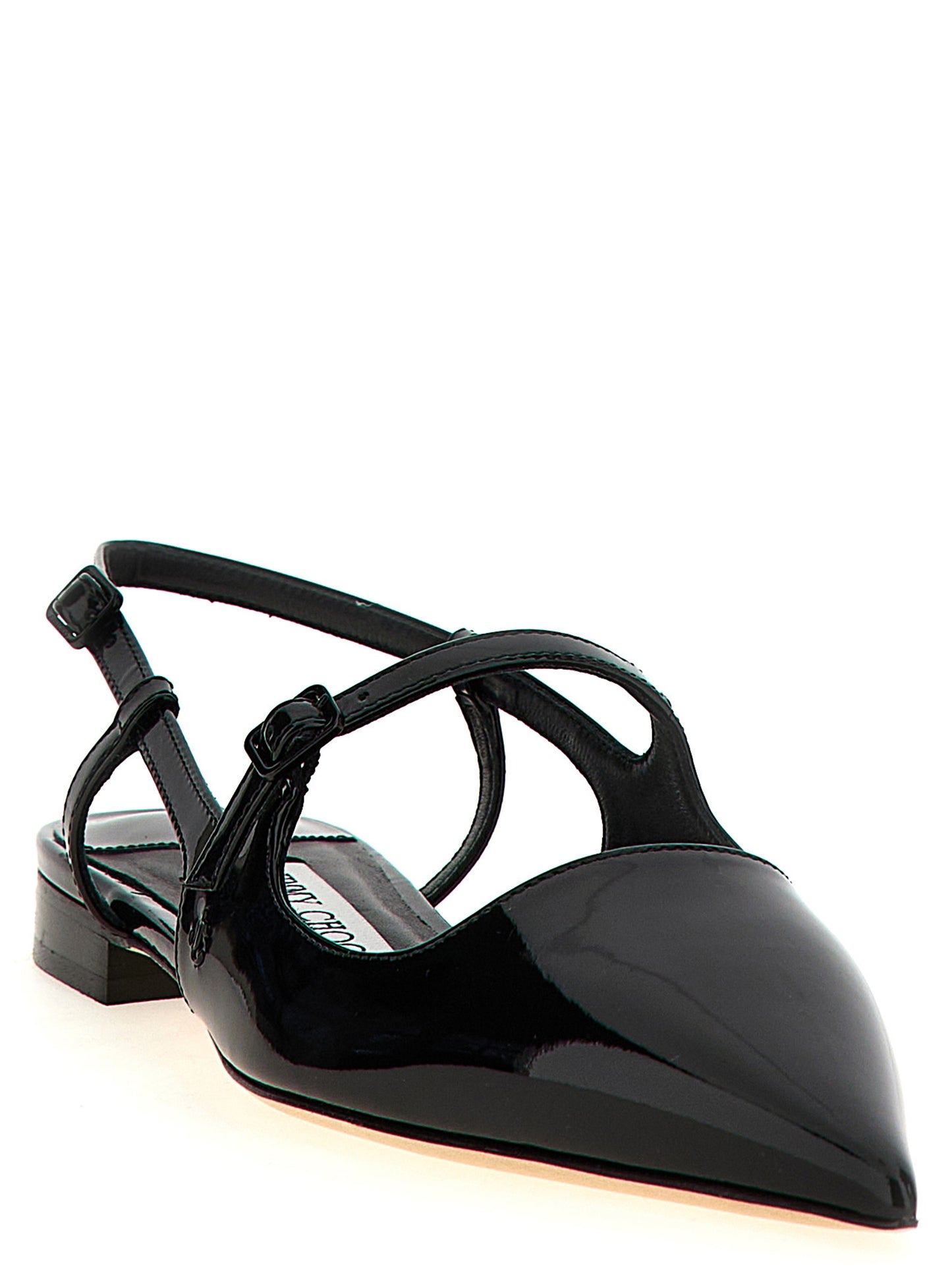 Bailarinas Jimmy Choo de piel de becerro negra