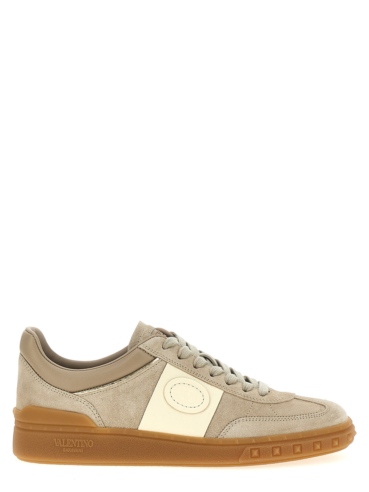 Valentino Garavani Beige Calfskin Low-Top Trainers