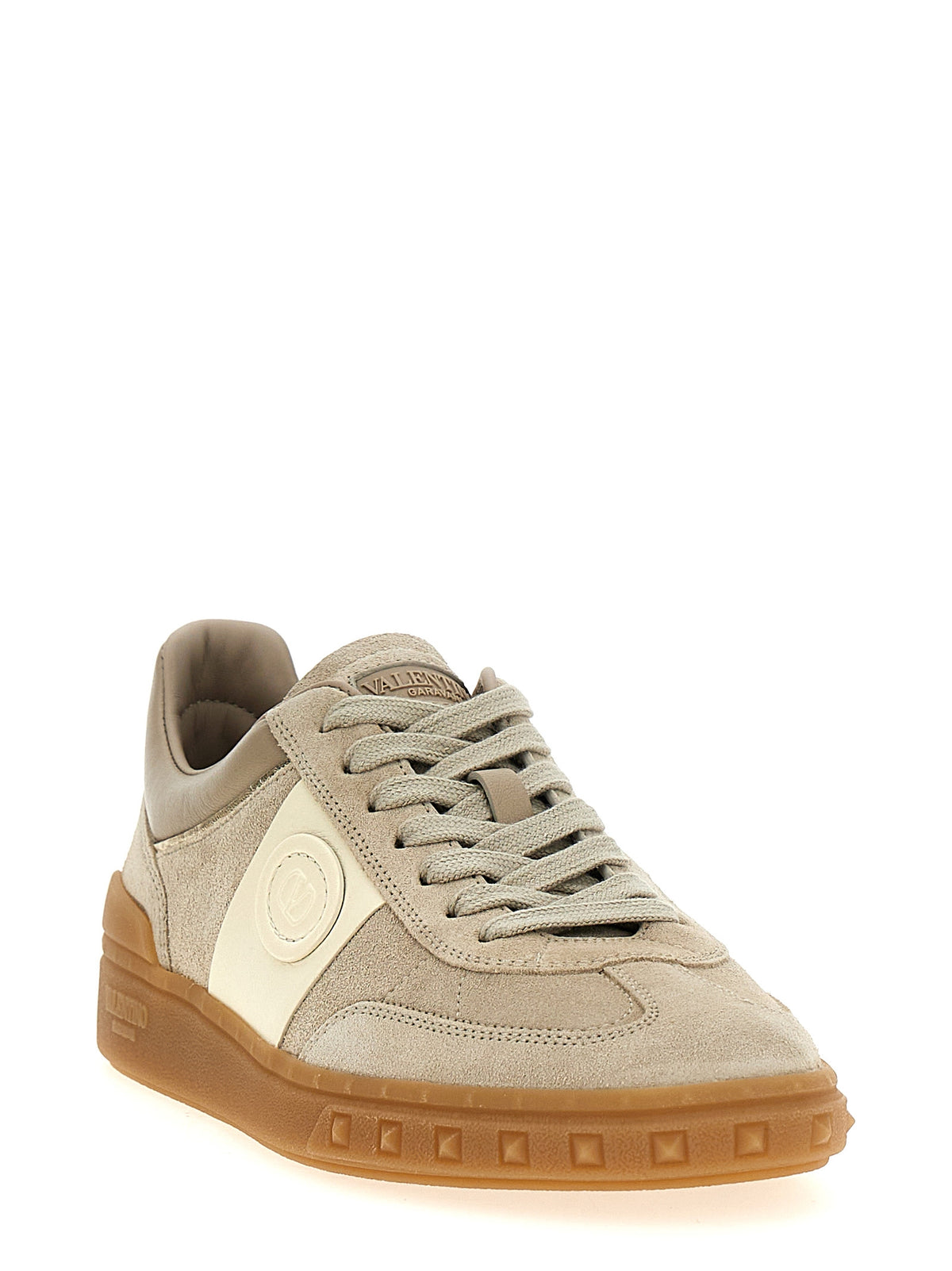 Valentino Garavani Beige Calfskin Low-Top Trainers