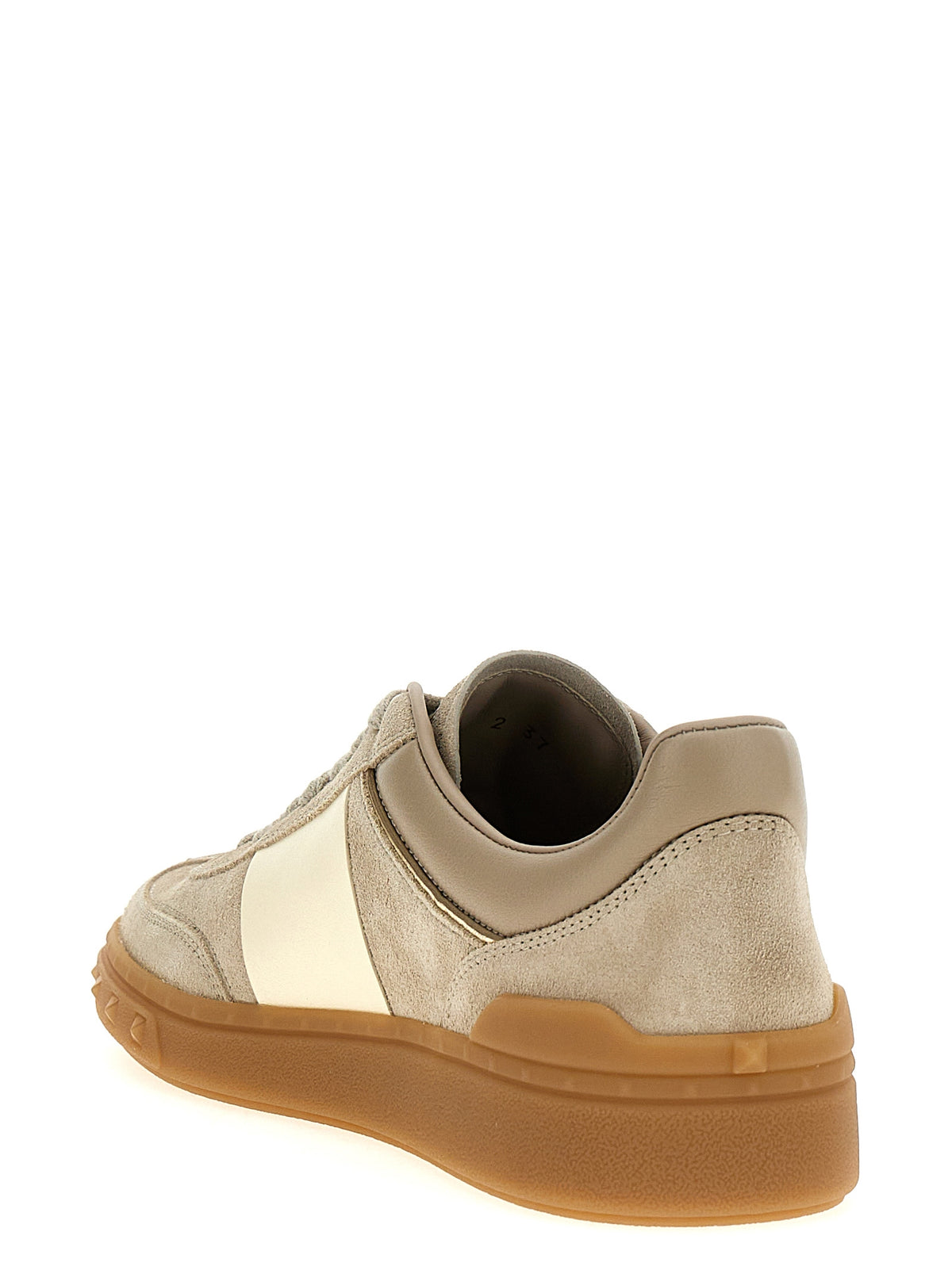 Valentino Garavani Beige Calfskin Low-Top Trainers