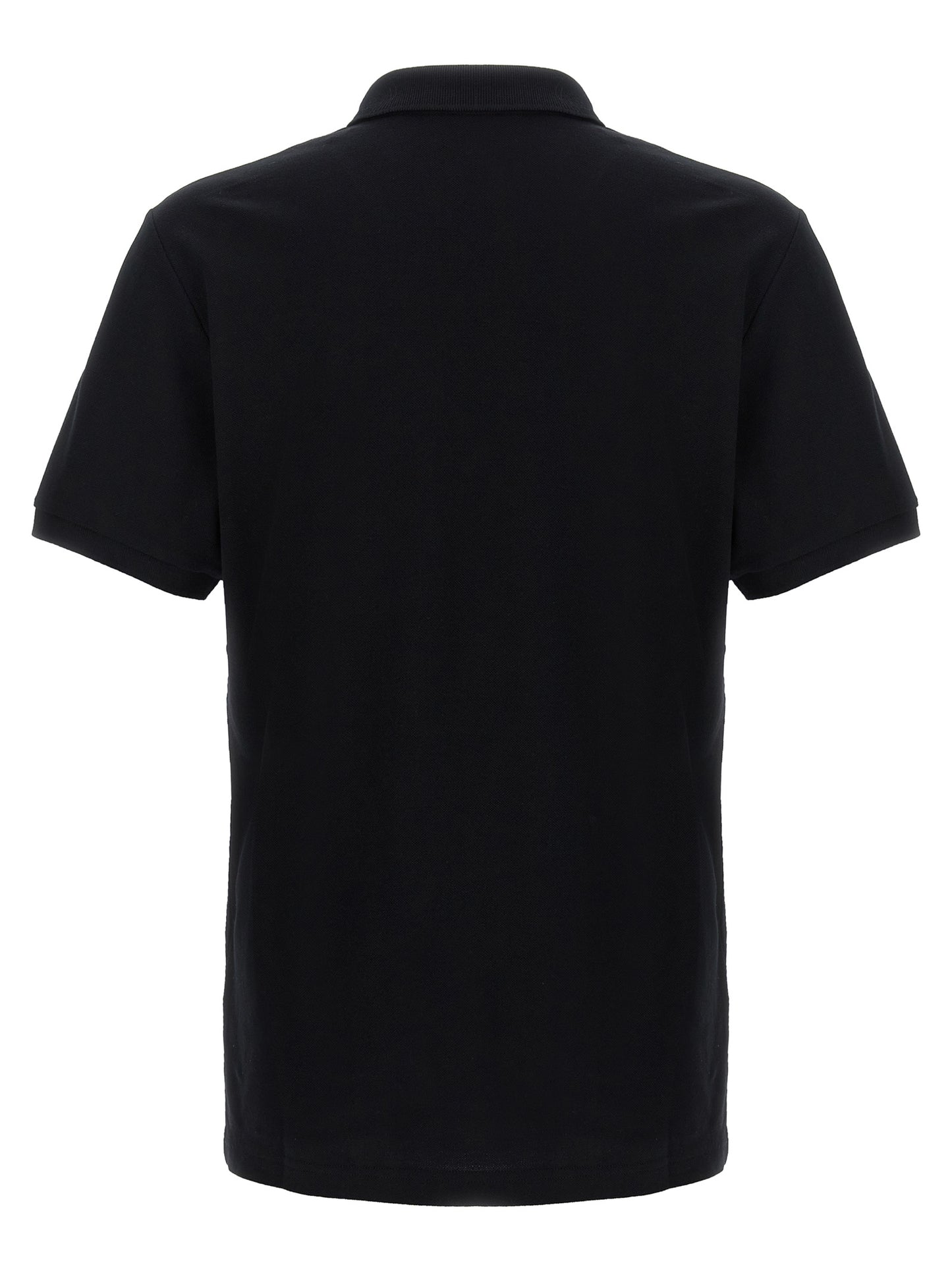 Polo Moschino en coton noir