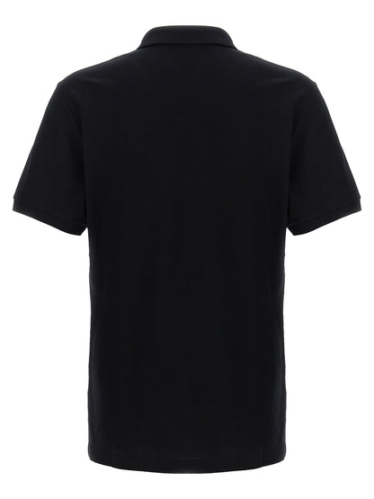 Polo Moschino en coton noir